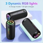 Taopodo 30W Portable Bluetooth Speaker with RGB Lights