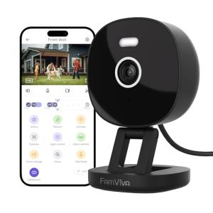 FAMVIVA 2K Indoor/Outdoor Security Camera with Night Vision