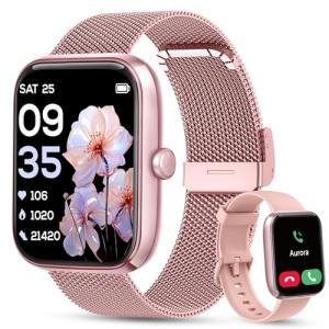 KALINCO 44mm Smart Watch with Alexa and Fitness Tracking