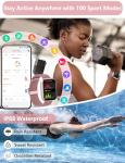 KALINCO 44mm Smart Watch with Alexa and Fitness Tracking