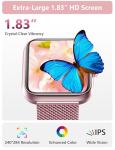 KALINCO 44mm Smart Watch with Alexa and Fitness Tracking