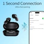 Temdan Bluetooth 5.3 Wireless Earbuds with Deep Bass