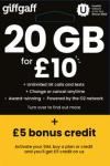 giffgaff 4G/5G Nano/Micro/Standard SIM Bundles