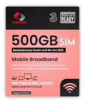 Three 500GB Uncapped 5G Data SIMs - Monthly
