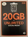 Vodafone VOXI SIM: Unlimited Social Media & Calls