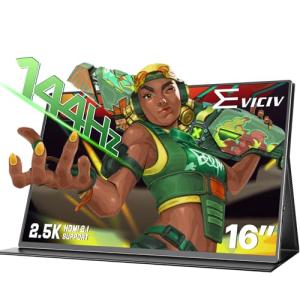 EVICIV 16" 2.5K 144Hz Portable Gaming Monitor