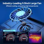 Llano RGB Laptop Cooling Pad with Turbofan Cooler