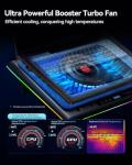 Llano RGB Laptop Cooling Pad with Turbofan Cooler
