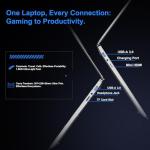 DMDFJY 15.6" Gaming Laptop with 16GB RAM