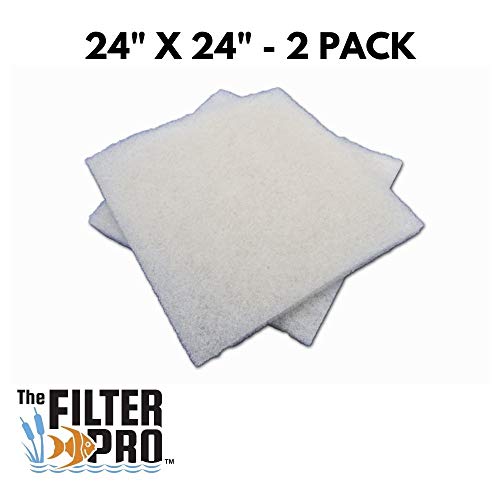 Coarse Filter Media Beige Pads - 2 Pack - 2" x 24" x 24"