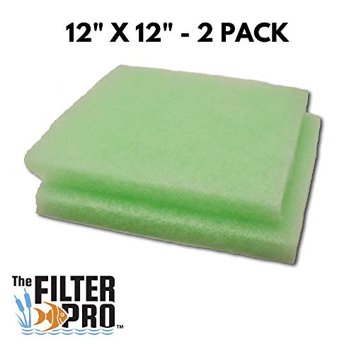 Lime Green Filter Pro Media, 1" Thick - 2 Pack