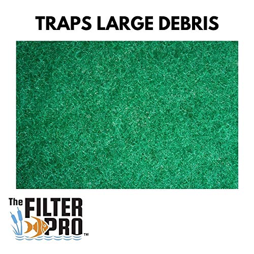 Green Coarse Filter Media for Aquariums, Ponds, Water Gardens