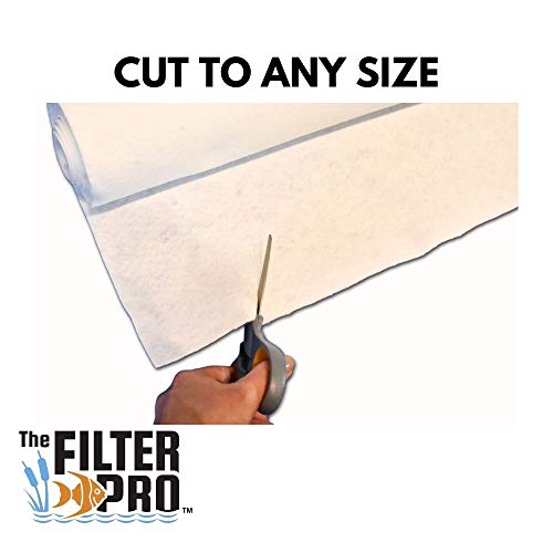 The Filter Pro Felt Filter Media, 100 Micron, Perfect for Aquariums, Ponds or Water Gardens, Made in USA