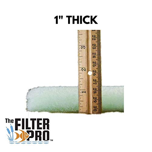 Lime Green Fine Filter Media Roll - 1" x 28" x 120" (10 Feet) Cut to Fit Pond and Aquarium Filter