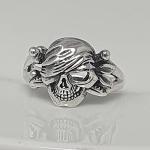 Skull Ring - 925 Silver Biker Punk Style