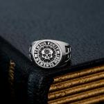 Sterling Silver Skull Memento Mori Ring