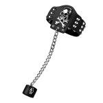 Skull Finger Chain Leather Goth Steampunk Bracelet