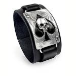 Alchemy Gothic Ace of Dead Spades Cuff Bracelet