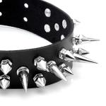 Manfnee Punk Spike Leather Gothic Choker & Bracelet