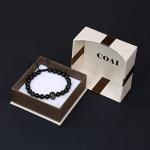 Unisex Skull Beaded Bracelet with Black Tourmaline