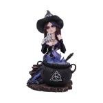 Alvina Hand-Painted Witch Figurine for Mystical Decor