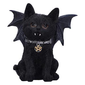 Vampire Bat Cat Figurine - Gothic Halloween Decor
