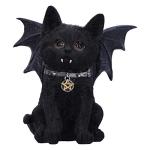 Vampire Bat Cat Figurine - Gothic Halloween Decor