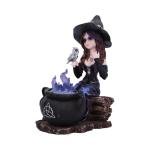 Alvina Hand-Painted Witch Figurine for Mystical Decor