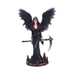 Gothic Female Reaper Figurine with Scythe