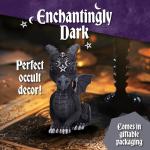 Lucifly Horned Dragon Figurine - 10.7cm Black