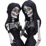 Gothic Skeleton Sisters Figurine - Eternal Bond 24cm