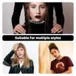 2 Pack Black Adjustable Punk Chokers for Women