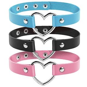Gothic Heart Choker Set for Punk Style