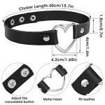 Gothic Heart Choker Set for Punk Style