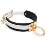 Lalatia O Ring Choker Faux Leather Collar