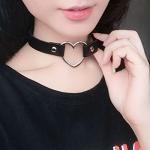 Gothic Heart Choker Set for Punk Style