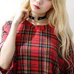 Gothic Heart Choker Set for Punk Style