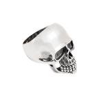Chunky Skull Biker Ring in Sterling Silver