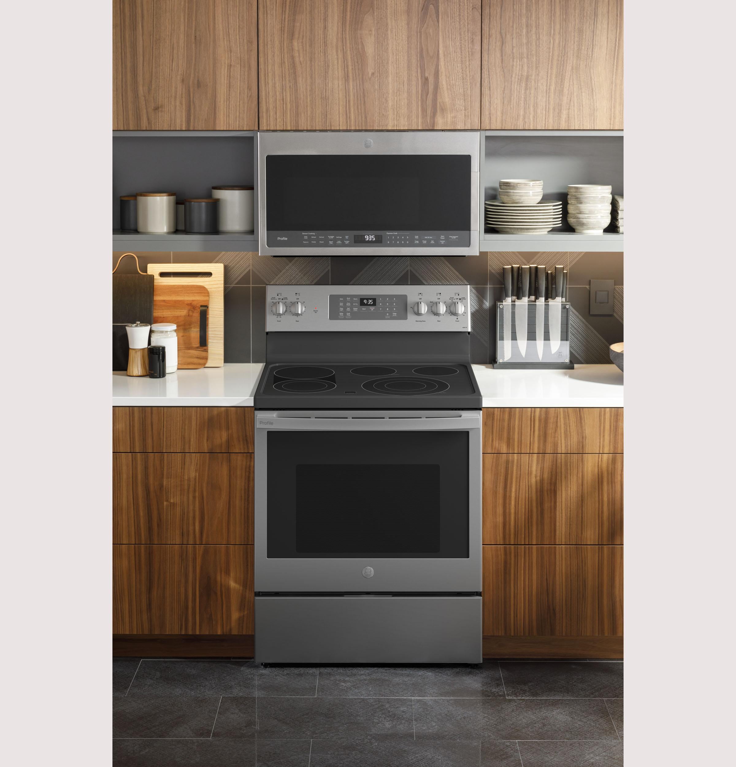 GE Profile 30" Electric Range with 5.3 Cu. Ft. Oven