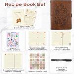 Brown Leather Recipe Book Binder for Your Creations