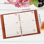Brown Leather Recipe Book Binder for Your Creations