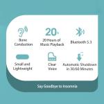 Bone Conduction Pillow Speaker with Sleep Sounds