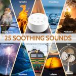 Whisper White Noise Machine with 25 Soothing Sounds