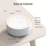Kipcush Portable Sound Machine with Night Light