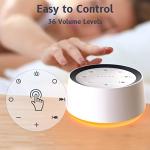 Brown Noise Machine with Night Light & Soothing Sounds