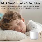 Portable Baby Sound Machine with Soothing Sounds