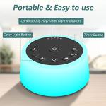 Color Sound Machine with Night Light & Soothing Sounds