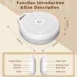 Nytpal Portable White Noise Machine with Night Light