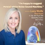 White Noise Sound Machine with Night Light and App