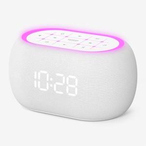 ANJANK White Noise Machine with Bluetooth and Lights